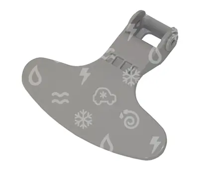 madlo dveří pračky BEKO, šedé, 2821580200